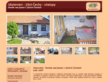 Tablet Screenshot of chalupa-jizni-cechy-ubytovani.cz